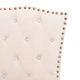 280535  Bed Frame Beige Fabric 160x200 cm