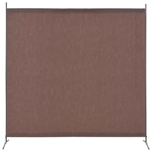Параван за стая, 1 панел, кафяв, 175x180 см