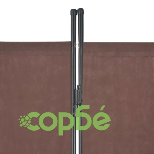 Параван за стая, 3 панела, кафяв, 260x180 см ➤ топ цена ➤ sorbe.bg