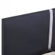 Рамка за легло, черна, изкуствена кожа, 120x200 cм