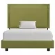 Рамка за легло, зелена, текстил, 90x200 см