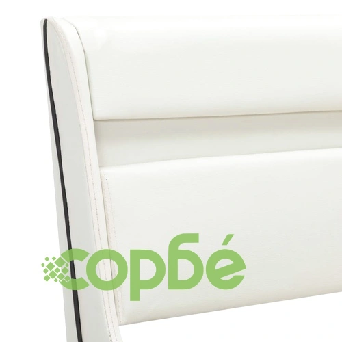 Рамка за легло с LED, бяла, изкуствена кожа, 90x200 cм ➤ топ цена ➤ sorbe.bg