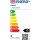 Таванна лампа с крушки filament, 2 W, черно и мед, 80 см, E27