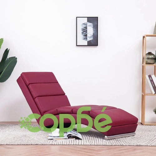 Кушетка, виненочервена, изкуствена кожа ➤ топ цена ➤ sorbe.bg