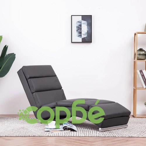 Кушетка, сива, изкуствена кожа ➤ топ цена ➤ sorbe.bg