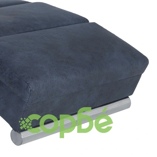 Масажираща кушетка, сива, изкуствен велур ➤ топ цена ➤ sorbe.bg