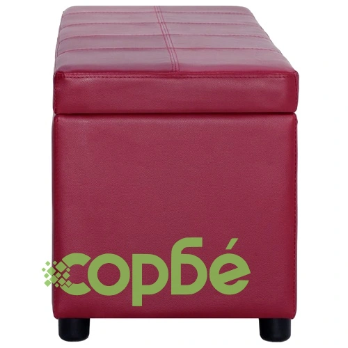 Пейка за съхранение, 116 см, виненочервена, изкуствена кожа ➤ топ цена ➤ sorbe.bg