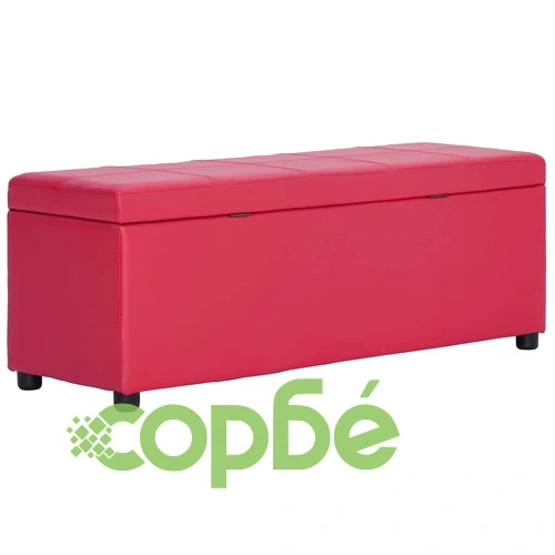 Пейка за съхранение, 116 см, червена, изкуствена кожа ➤ топ цена ➤ sorbe.bg