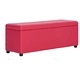 Пейка за съхранение, 116 см, червена, изкуствена кожа