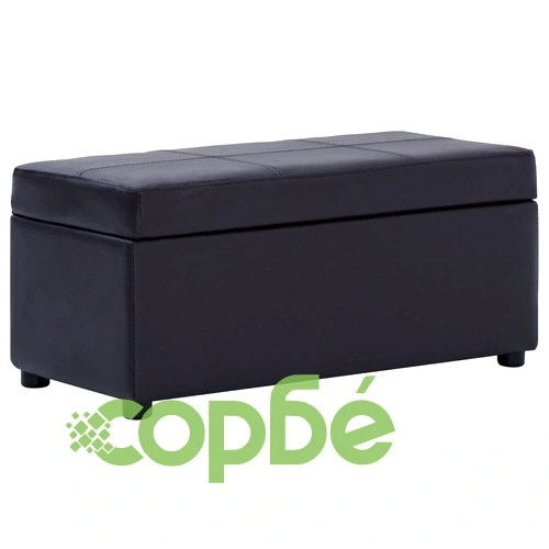 Пейки с табуретка, 3 бр, кафяви, изкуствена кожа ➤ топ цена ➤ sorbe.bg