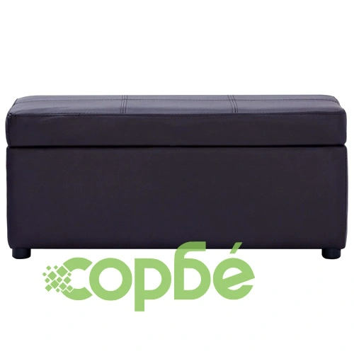 Пейки с табуретка, 3 бр, кафяви, изкуствена кожа ➤ топ цена ➤ sorbe.bg