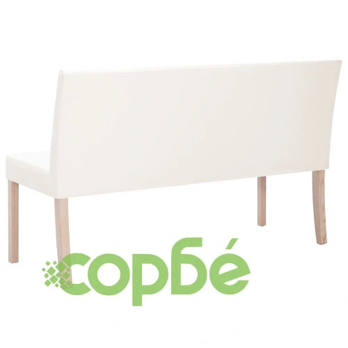 Пейка, 139,5 см, кремава, изкуствена кожа ➤ топ цена ➤ sorbe.bg