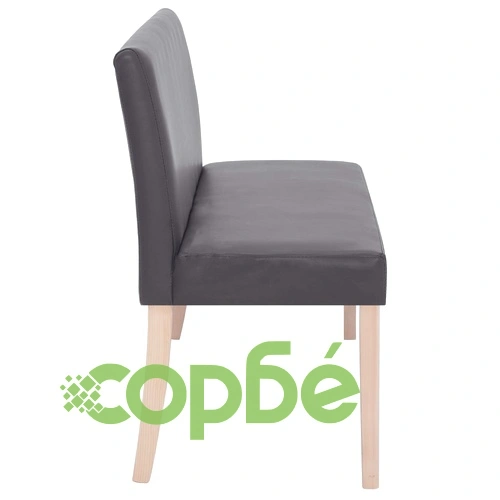 Пейка, 139,5 см, сива, изкуствена кожа ➤ топ цена ➤ sorbe.bg