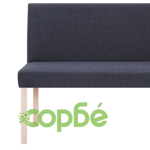 Пейка, 139,5 см, тъмносива, полиестер ➤ топ цена ➤ sorbe.bg