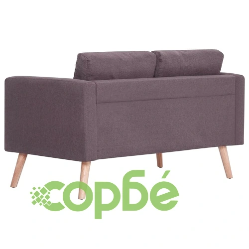 2-местен диван, текстил, таупе ➤ топ цена ➤ sorbe.bg