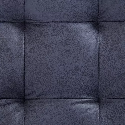 281376  Storage Ottoman 87,5 cm Grey Faux Suede Leather ➤ топ цена ➤ sorbe.bg