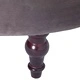 281377  High Back Chair Grey Velvet