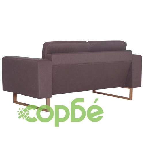 2-местен диван, текстил, таупе ➤ топ цена ➤ sorbe.bg