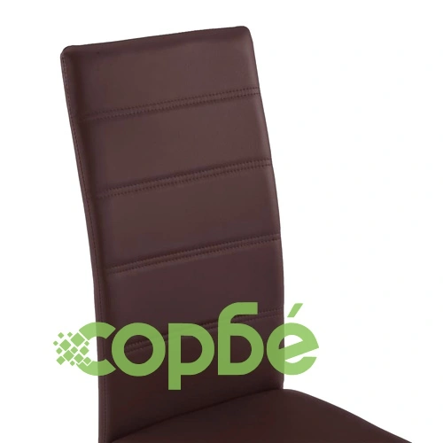 Конзолни трапезни столове, 2 бр, кафяви, изкуствена кожа ➤ топ цена ➤ sorbe.bg