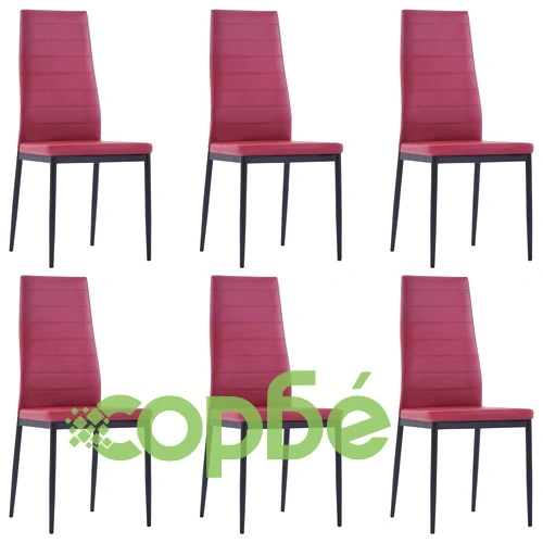 Трапезен комплект, седем части, виненочервен ➤ топ цена ➤ sorbe.bg