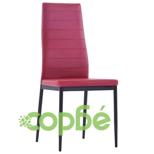 Трапезен комплект, седем части, виненочервен ➤ топ цена ➤ sorbe.bg