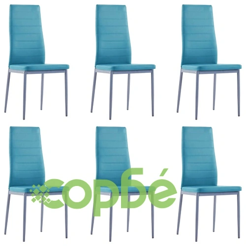 Трапезен комплект, седем части, син ➤ топ цена ➤ sorbe.bg