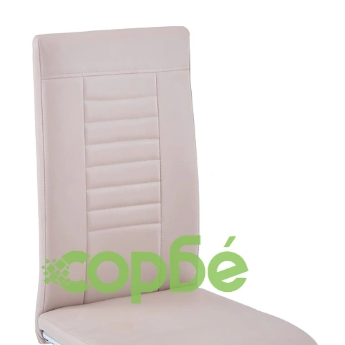 Конзолни трапезни столове, 4 бр, капучино, изкуствена кожа ➤ топ цена ➤ sorbe.bg
