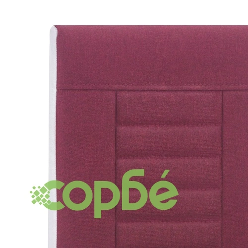 Конзолни трапезни столове, 2 бр, виненочервени, текстил ➤ топ цена ➤ sorbe.bg