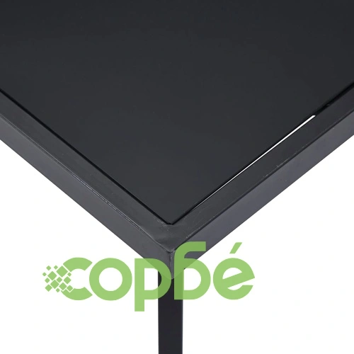 Трапезна маса, черна, 180x90x75 см, закалено стъкло ➤ топ цена ➤ sorbe.bg