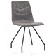 Трапезни столове, 4 бр, тъмнокафяви, изкуствена кожа