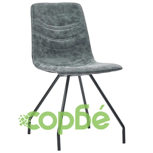 Трапезни столове, 2 бр, черни, изкуствена кожа ➤ топ цена ➤ sorbe.bg