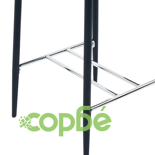 Бар табуретки, 2 бр, черни, изкуствена кожа ➤ топ цена ➤ sorbe.bg