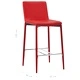 Бар табуретки, 2 бр, червени, изкуствена кожа