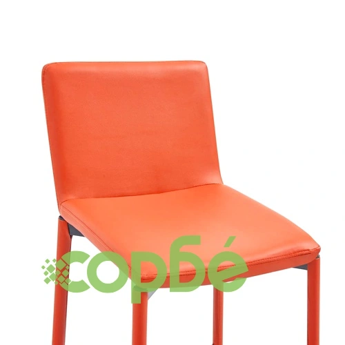 Бар табуретки, 2 бр, оранжеви, изкуствена кожа ➤ топ цена ➤ sorbe.bg