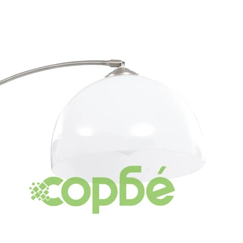 Наземна лампа с арковиден дизайн, 60 W, сребриста, E27, 200 см ➤ топ цена ➤ sorbe.bg