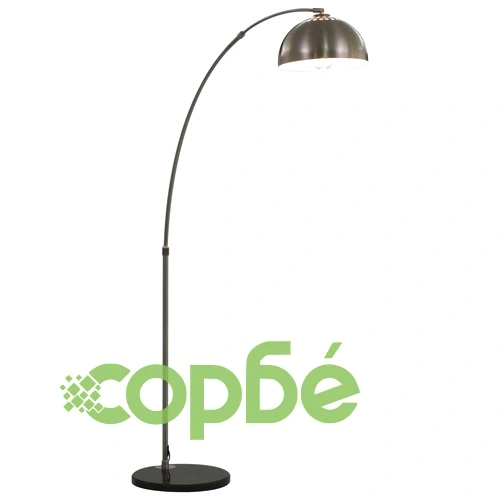Наземна лампа с арковиден дизайн, 60 W, сребриста, E27, 170 см ➤ топ цена ➤ sorbe.bg