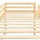 Високо детско легло с пързалка и стълба, бор, 97х208 см