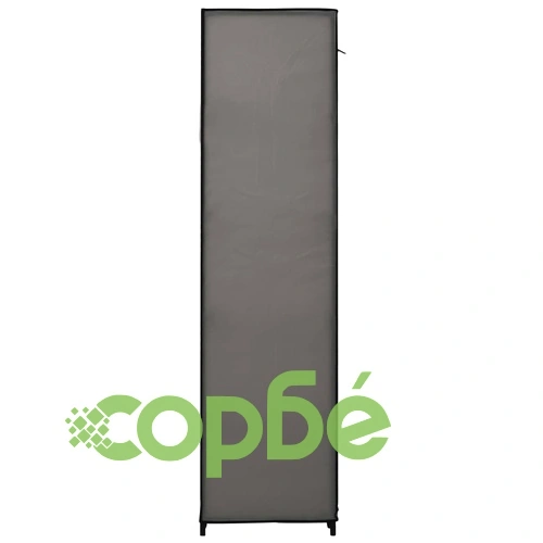 Сглобяеми гардероби, 2 бр, сиви, 110x45x175 см, текстил ➤ топ цена ➤ sorbe.bg