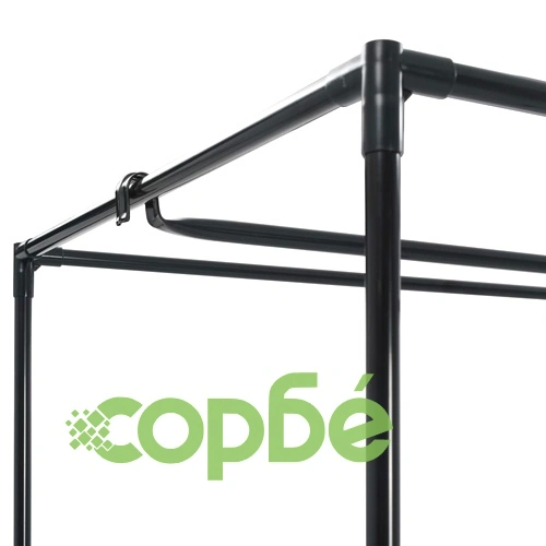 Гардероби, 2 бр, черни, 75x50x160 см ➤ топ цена ➤ sorbe.bg