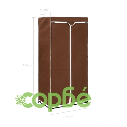 Гардероби, 2 бр, кафяви, 75x50x160 см ➤ топ цена ➤ sorbe.bg