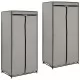 Гардероби, 2 бр, сиви, 75x50x160 см