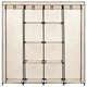 Гардероб с 4 отделения, кремав, 175x45x170 см
