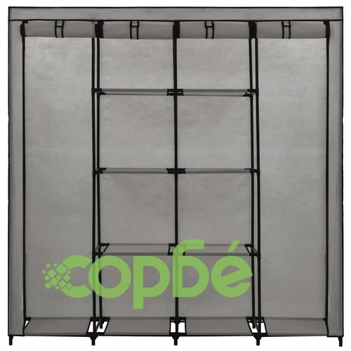 Гардероб с 4 отделения, сив, 175x45x170 см ➤ топ цена ➤ sorbe.bg