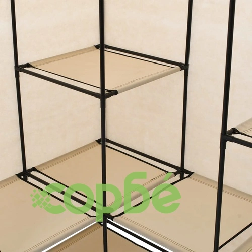 Ъглов гардероб, кремав, 130x87x169 см ➤ топ цена ➤ sorbe.bg