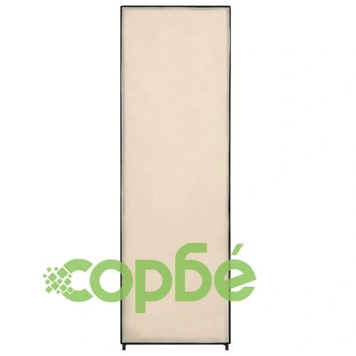 Гардероб, кремав, 87x49x159 см, текстил ➤ топ цена ➤ sorbe.bg