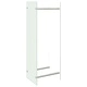 Стойка за дърва, бяла, 40x35x120 см, стъкло