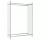 Стойка за дърва, прозрачна, 80x35x120 см, стъкло