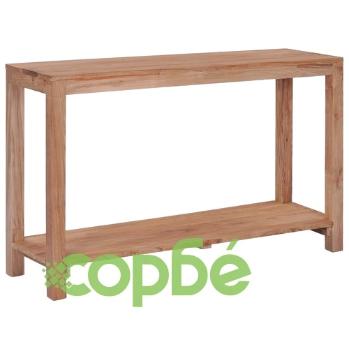 Конзолна маса, 120x35x75 см, тиково дърво масив ➤ топ цена ➤ sorbe.bg