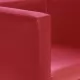 Въртящ фотьойл, червен, изкуствена кожа