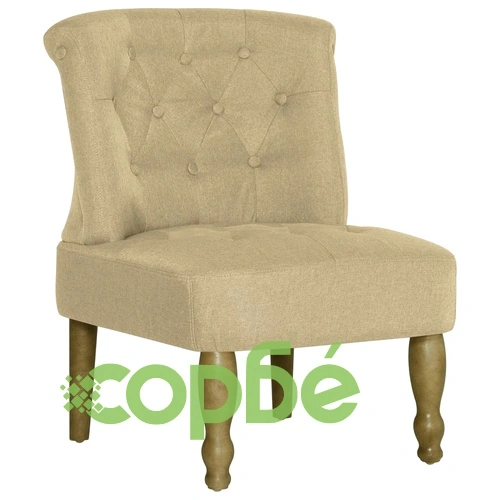 Френски стол, зелен, текстил ➤ топ цена ➤ sorbe.bg